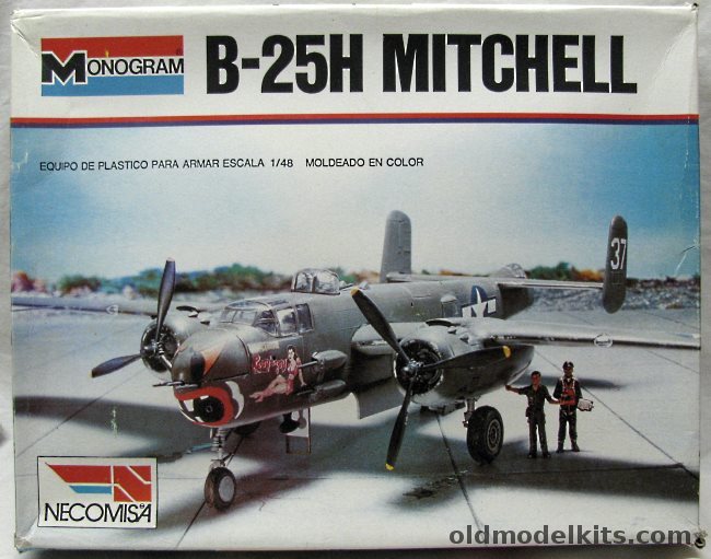 Monogram 1/48 B-25H Mitchell Medium Bomber - Necomisa Issue, 5500 plastic model kit